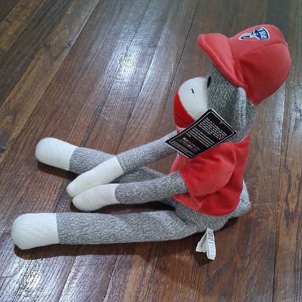 Forever Collectibles Gray and Red MLS Sock Monkey Plush - Picture 4 of 7
